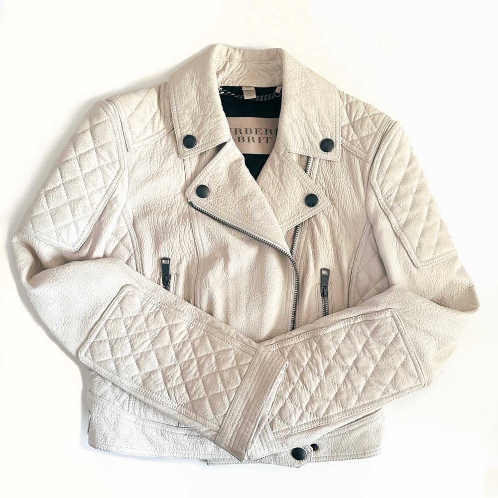 BURBERRY LEATHER BIKER JACKET